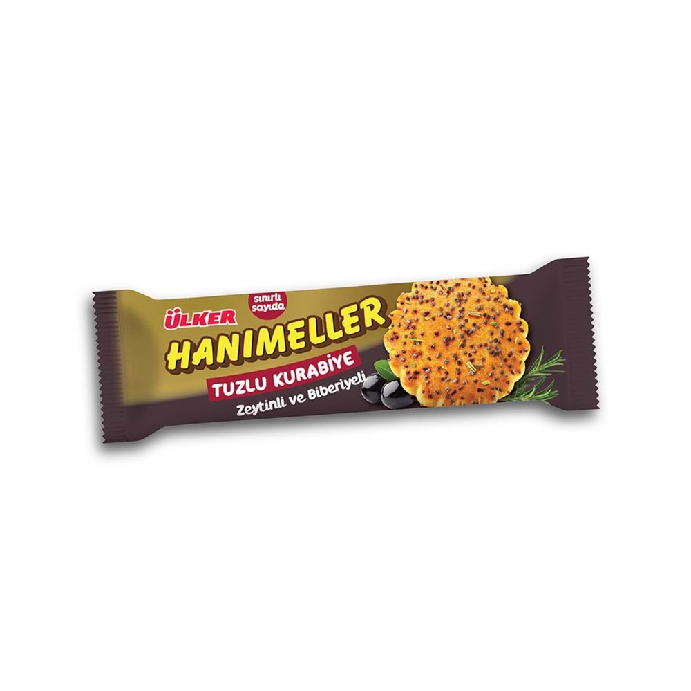 Ülker Hanımeller Tuzlu Kurabiye Zeytin Biberiyeli 81 Gr
