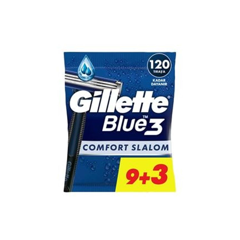 Gillette Blue 3 Tıraş Bıçağı Comfort Slalom 9 + 3 Lü Poşet