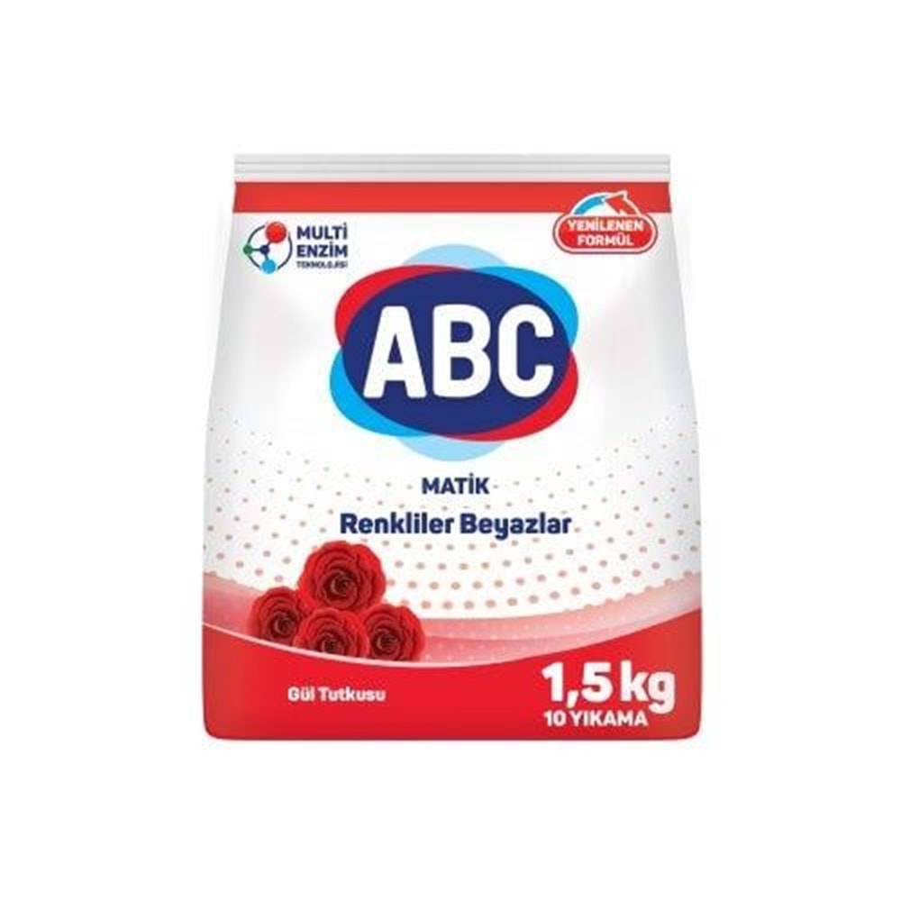 Abc Matik Renkliler Beyazlar Gül Tutkusu 1.5 Kg