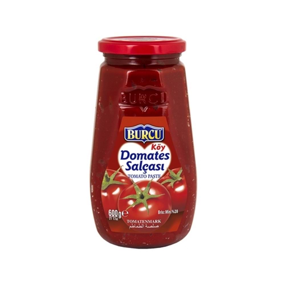 Burcu Domates Salçası 600 Gr Cam