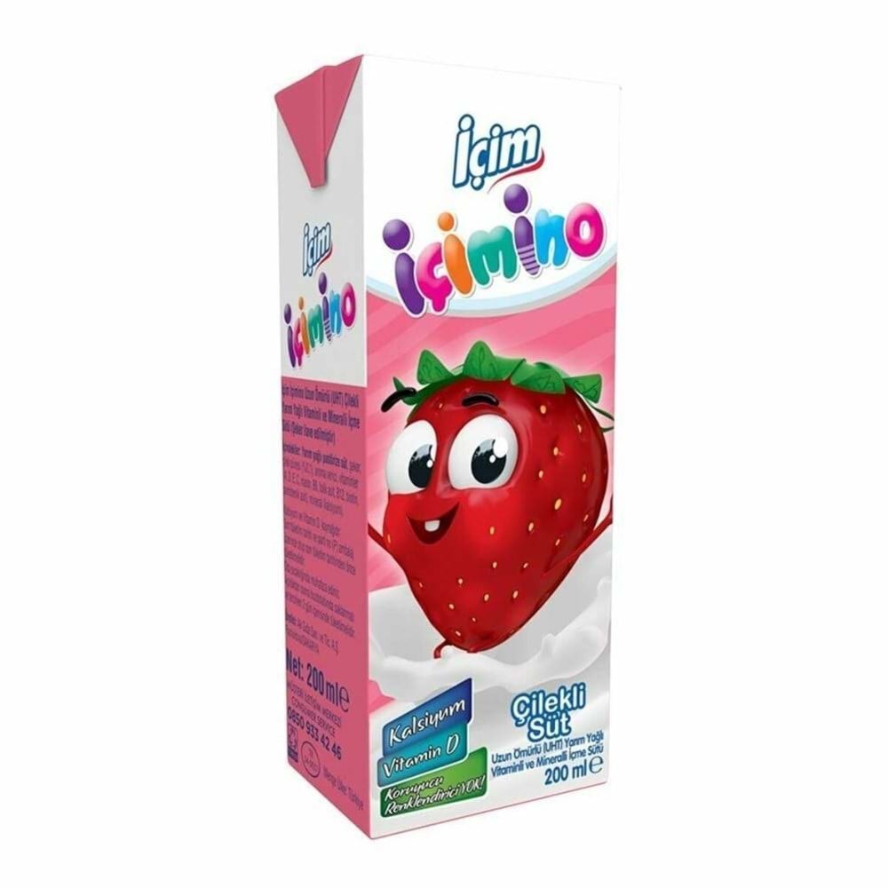 İçim İçimino Çilekli Süt 180 Ml