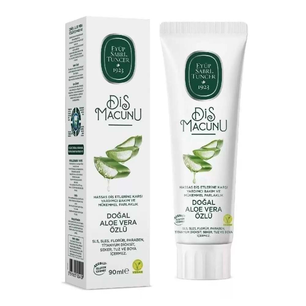 Eyüp Sabri Tuncer Diş Macunu Aloe Vera Özlü 90 Ml
