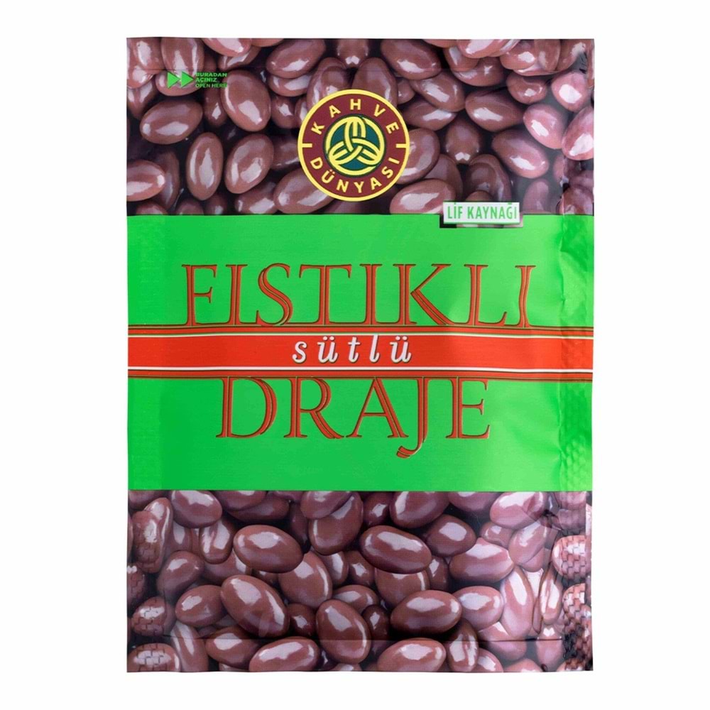 Kahve Dünyası Sütlü Antep Fıstıklı Çikolatalı Draje 60 Gr