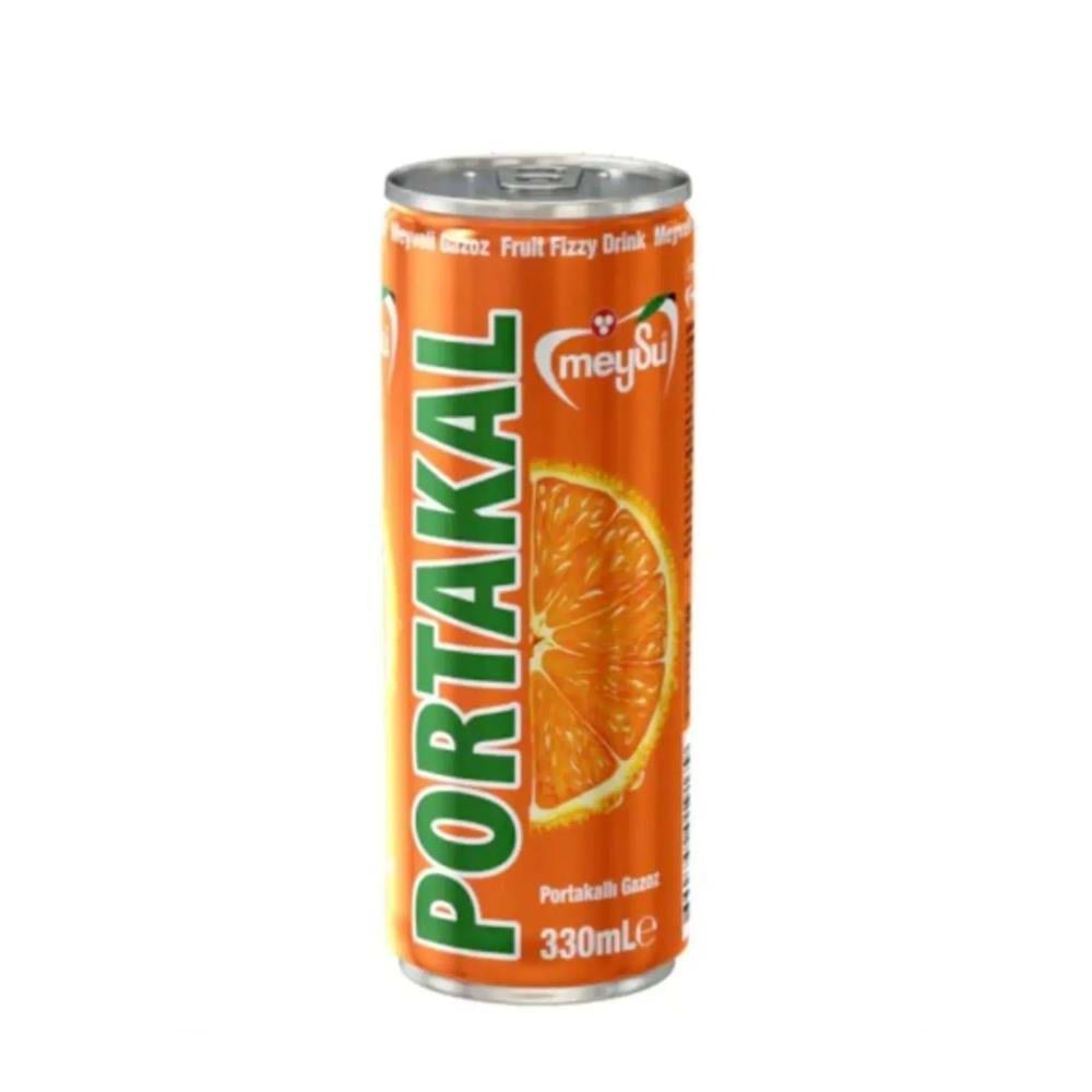 Meysu Portakal Gazlı İçecek 330 Ml Teneke Kutu