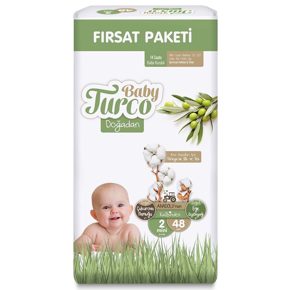 Baby Turco No 2 Doğadan Fırsat Mini 48 Li