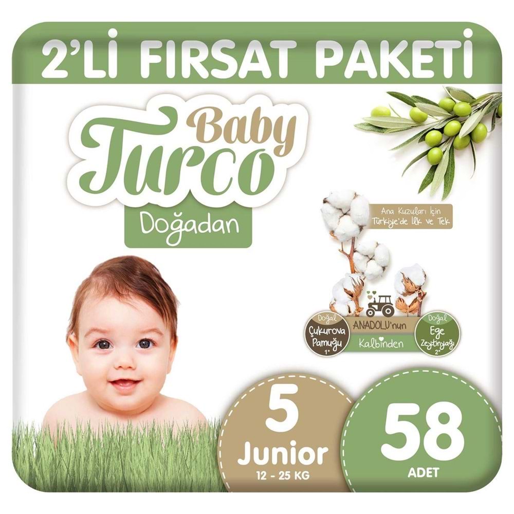 Baby Turco No 5 Doğadan 2 Li Fırsat Junıor 58 Li