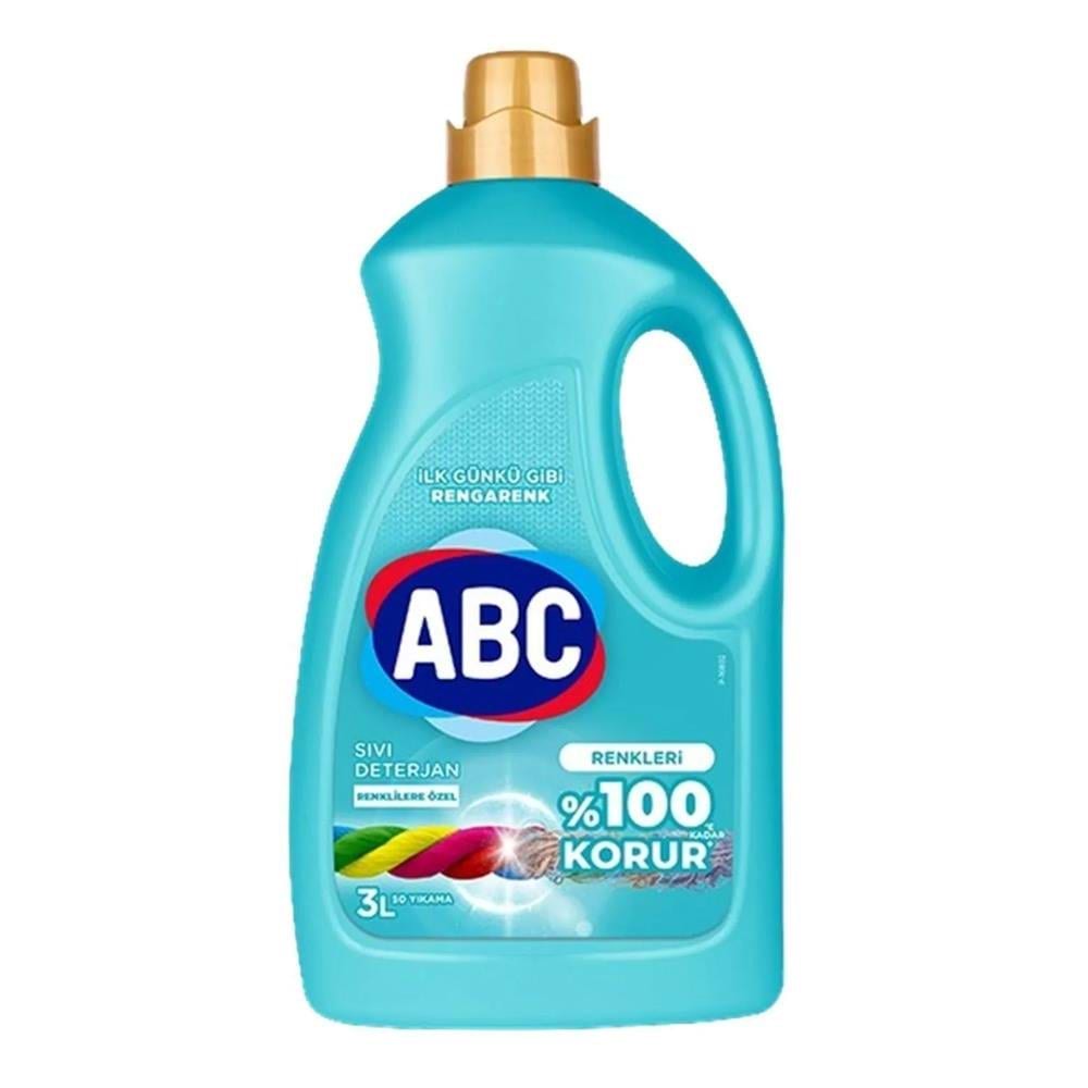 Abc Sıvı Çamaşır Deterjanı Renklilere Özel 3 Lt