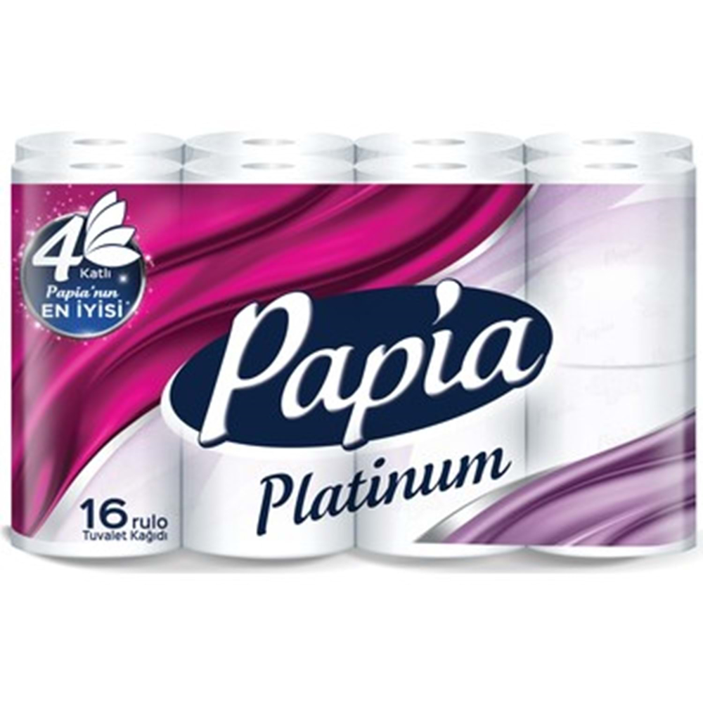 Papia Tuvalet Kağıdı Platinum 4 Katlı 16 Lı