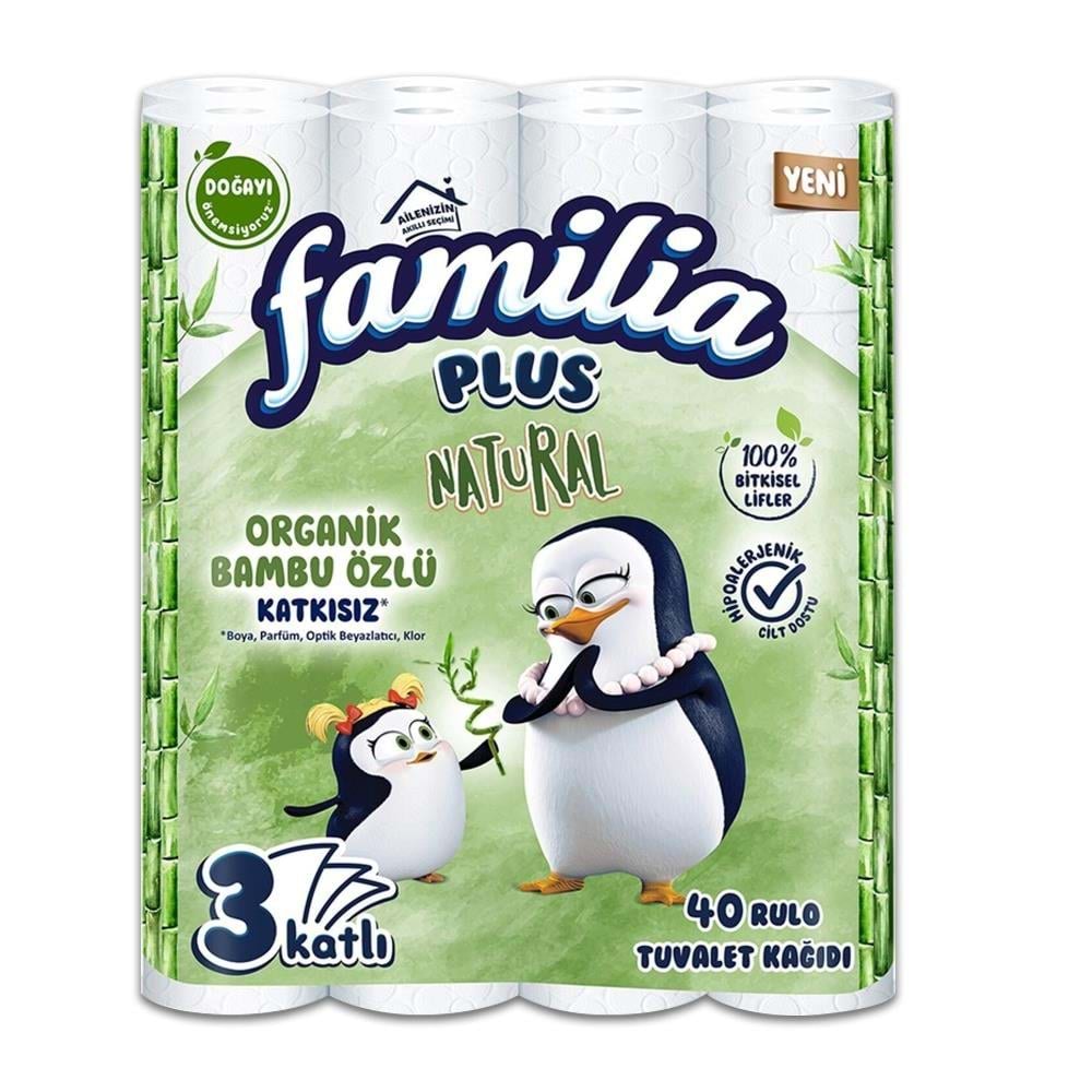 Familia Tuvalet Kağıdı Plus Natural 40 Lı 3 Katlı