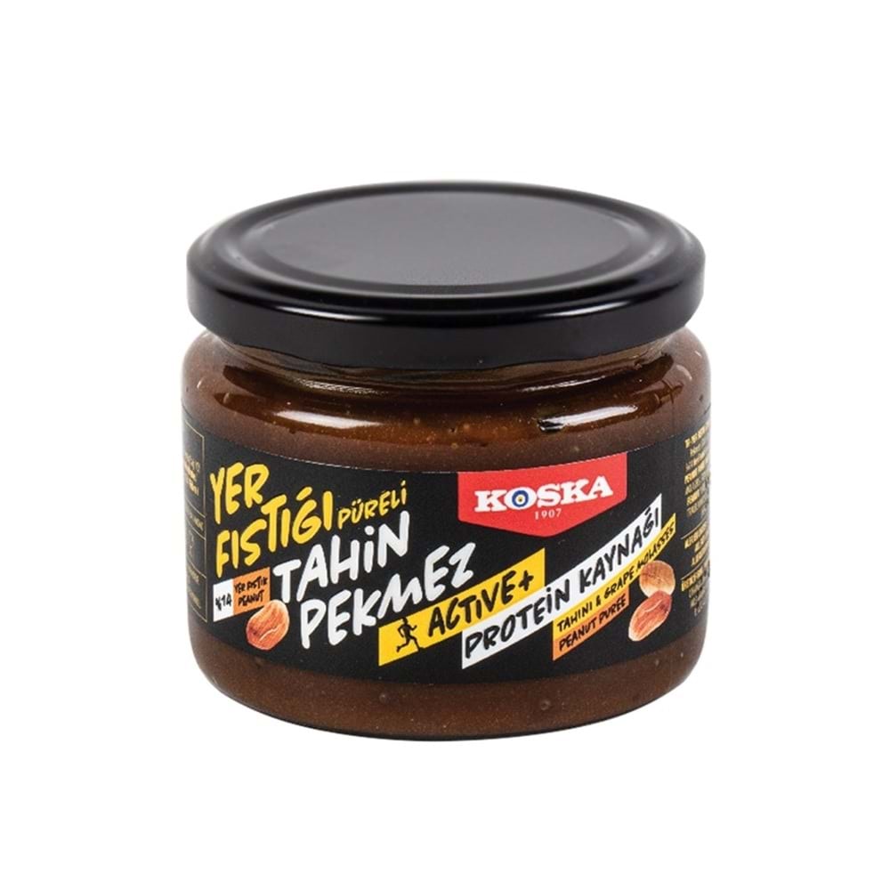 Koska Yer Fıstığı Püreli Tahin Pekmez 320 Gr Cam