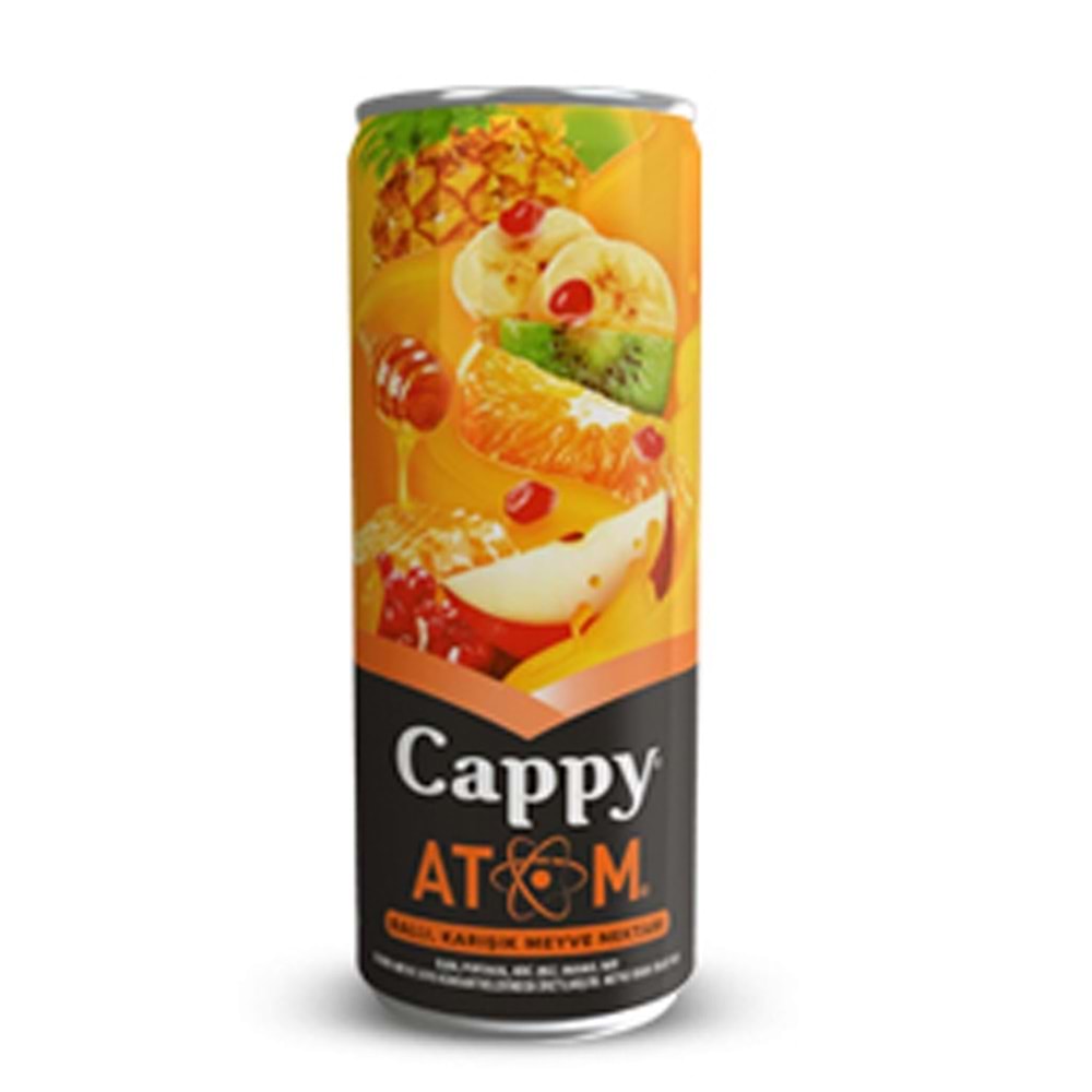 Cappy Atom Ballı & Karışık Meyve Suyu 330 Ml Kutu