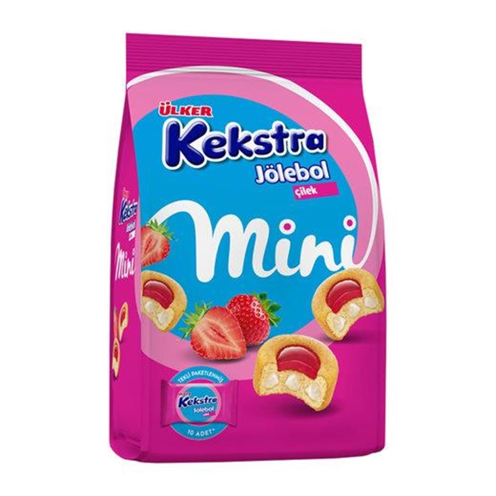 Ülker Kekstra Jölebol Mini Çilekli Kek Çoklu Paket 150 Gr