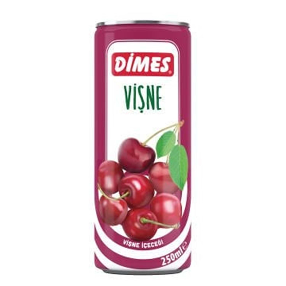 Dimes Go Vişne İçeceği Teneke 250 Ml