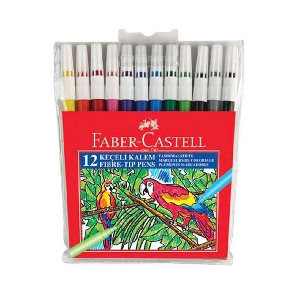 Faber Castell Keçeli Kalem Yıkanabilir 12 Li