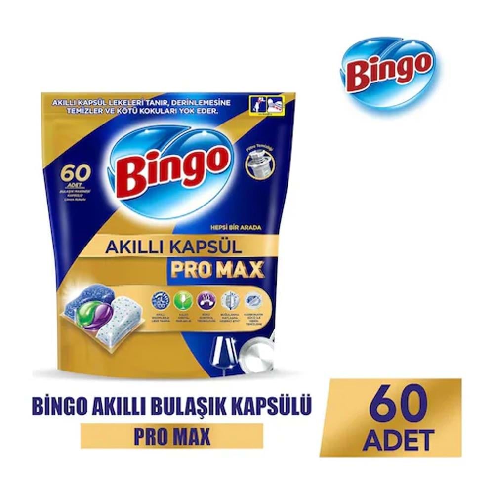Bingo Bulaşık Akıllı Kapsül 60 Lı 822 Gr