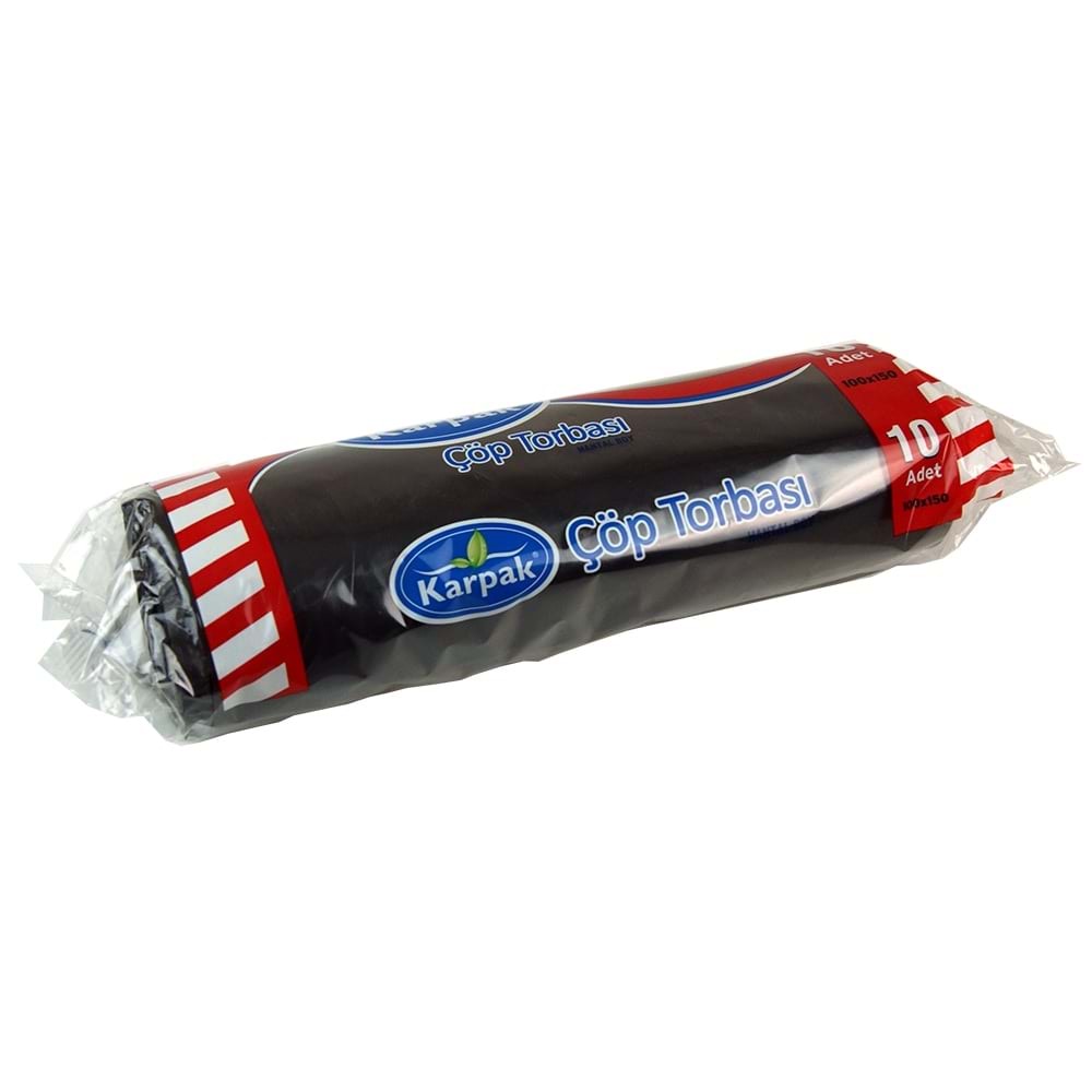 Karpak Çöp Torbası Hantal Boy 100X150 10 Lu
