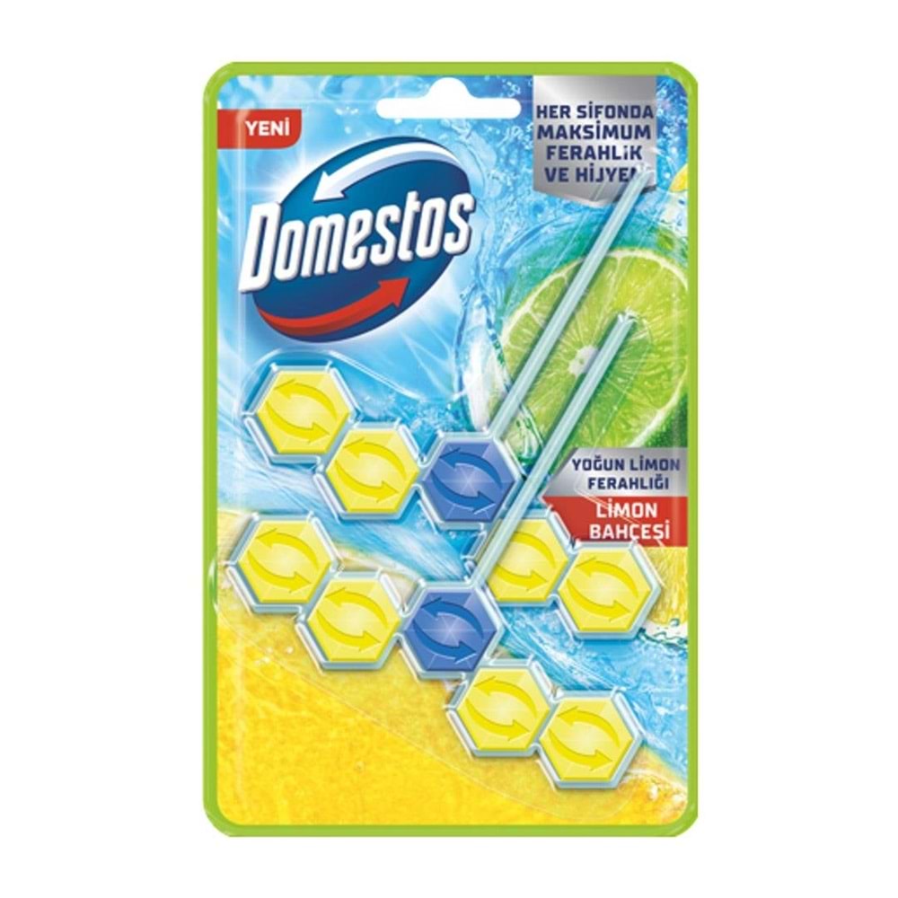 Domestos Wc Blok Yoğun Limon Ferahlığı Limon Bahçesi 2 Li 100 Gr
