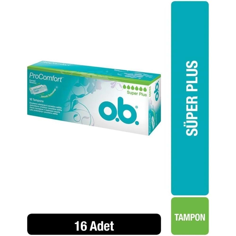 O.B. Pro-Comfort Süper Plus Tampon 16 Lı