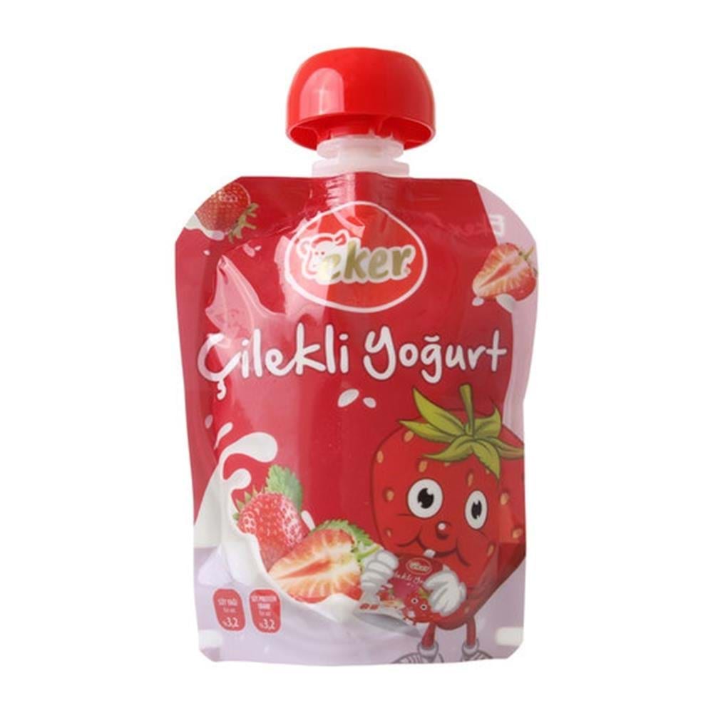 Eker Çilekli Yoğurt 80 Gr