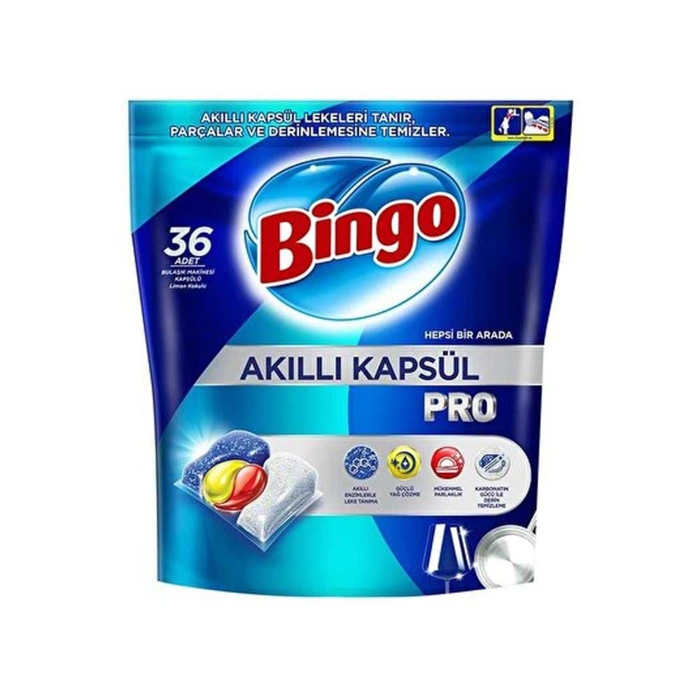 Bingo Bulaşık Akıllı Kapsül 36 Lı 493 Gr