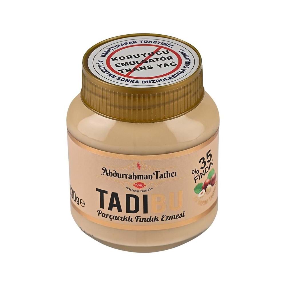 Abdurrahman Tatlıcı Tadıbu Parçacıklı Fındık Ezmesi 330 Gr