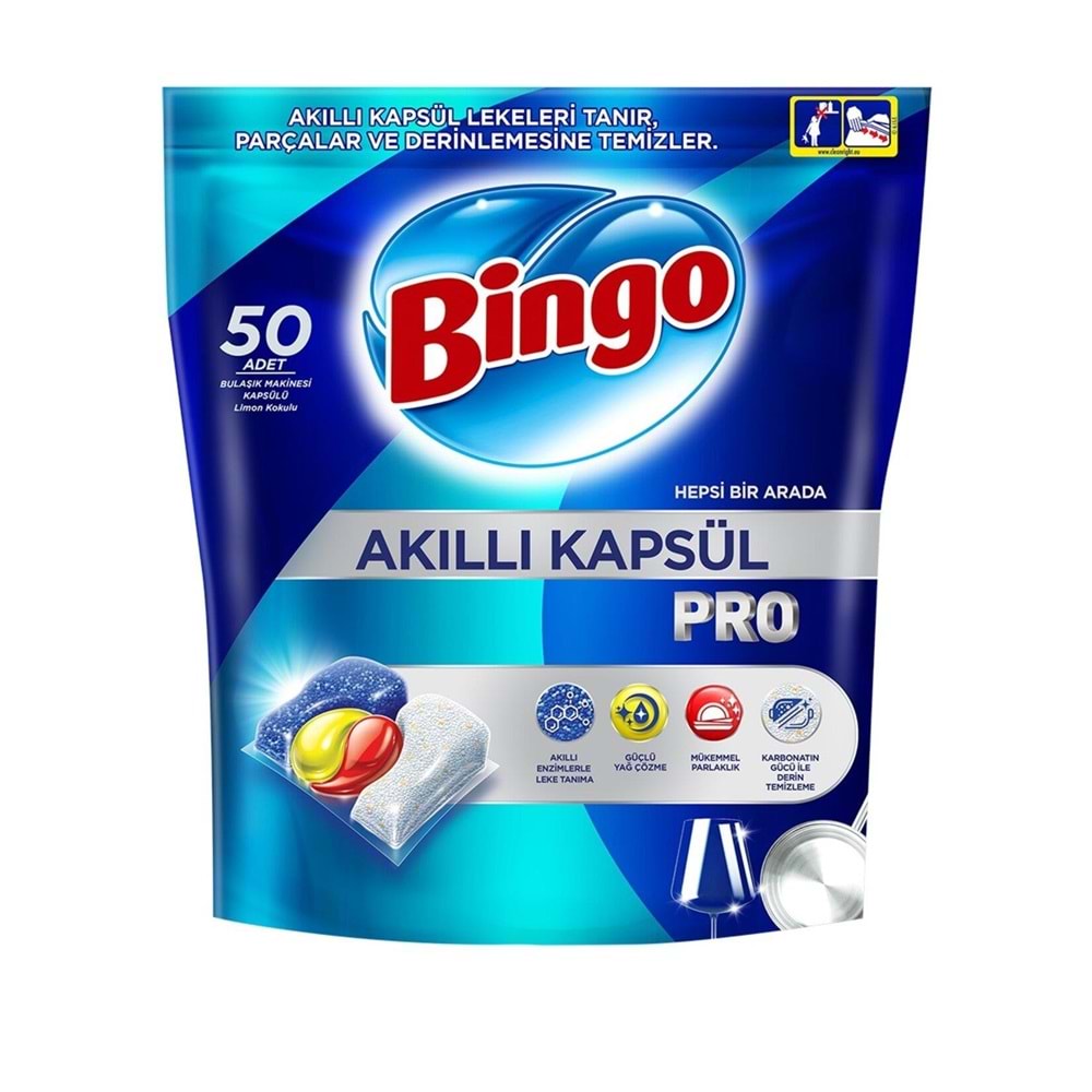 Bingo Bulaşık Akıllı Kapsül 50 Lı 685 Gr
