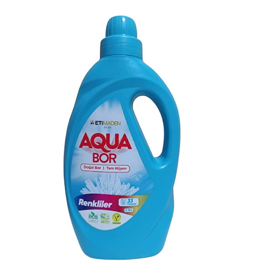 Eti Maden Aqua Sıvı Deterjan Renkliler 33 Yıkama 2150 Ml
