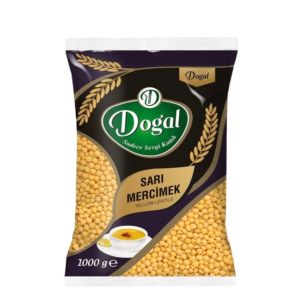 Doğal Sarı Mercimek 1 Kg