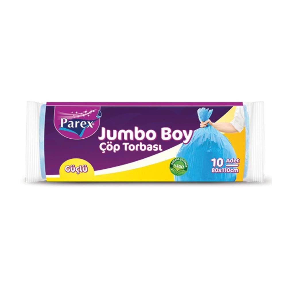 Parex Çöp Torbası Güçlü Jumbo 80X110 Cm 10 Lu