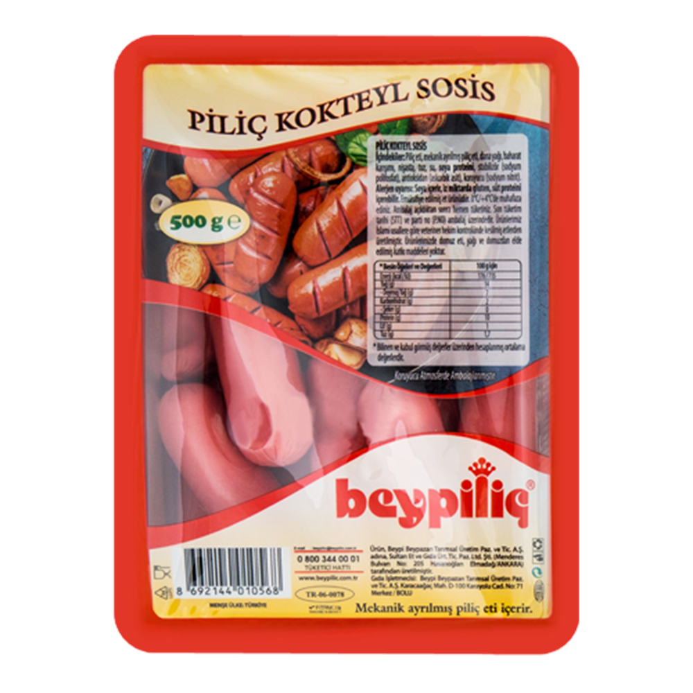 Beypiliç Piliç Kokteyl Sosis 500 Gr