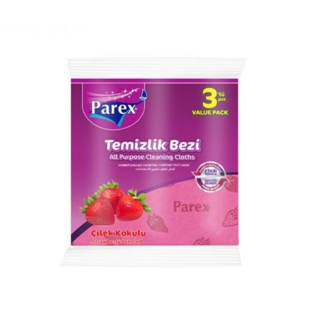 Parex Rengarenk Tem Bezi Çilek Kokulu 3 Lü