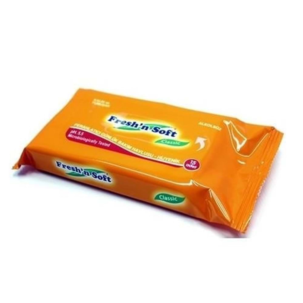 Freshn Soft Islak Bebek Havlusu Classic Cep Mendil 15 Li