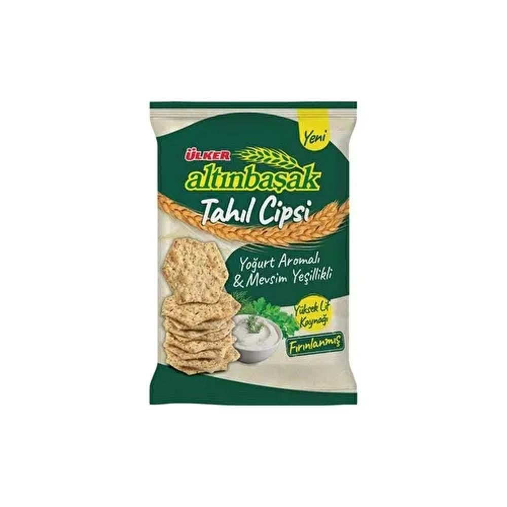 Ülker Altınbaşak Tahıllı Cips Yoğurt Ve Mevsim Yeşilliği 120 Gr