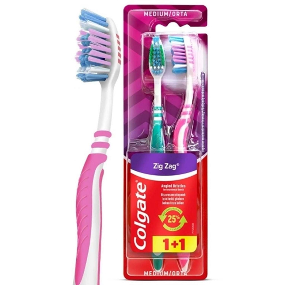 Colgate Zigzag 1 + 1 Orta Diş Fırçası