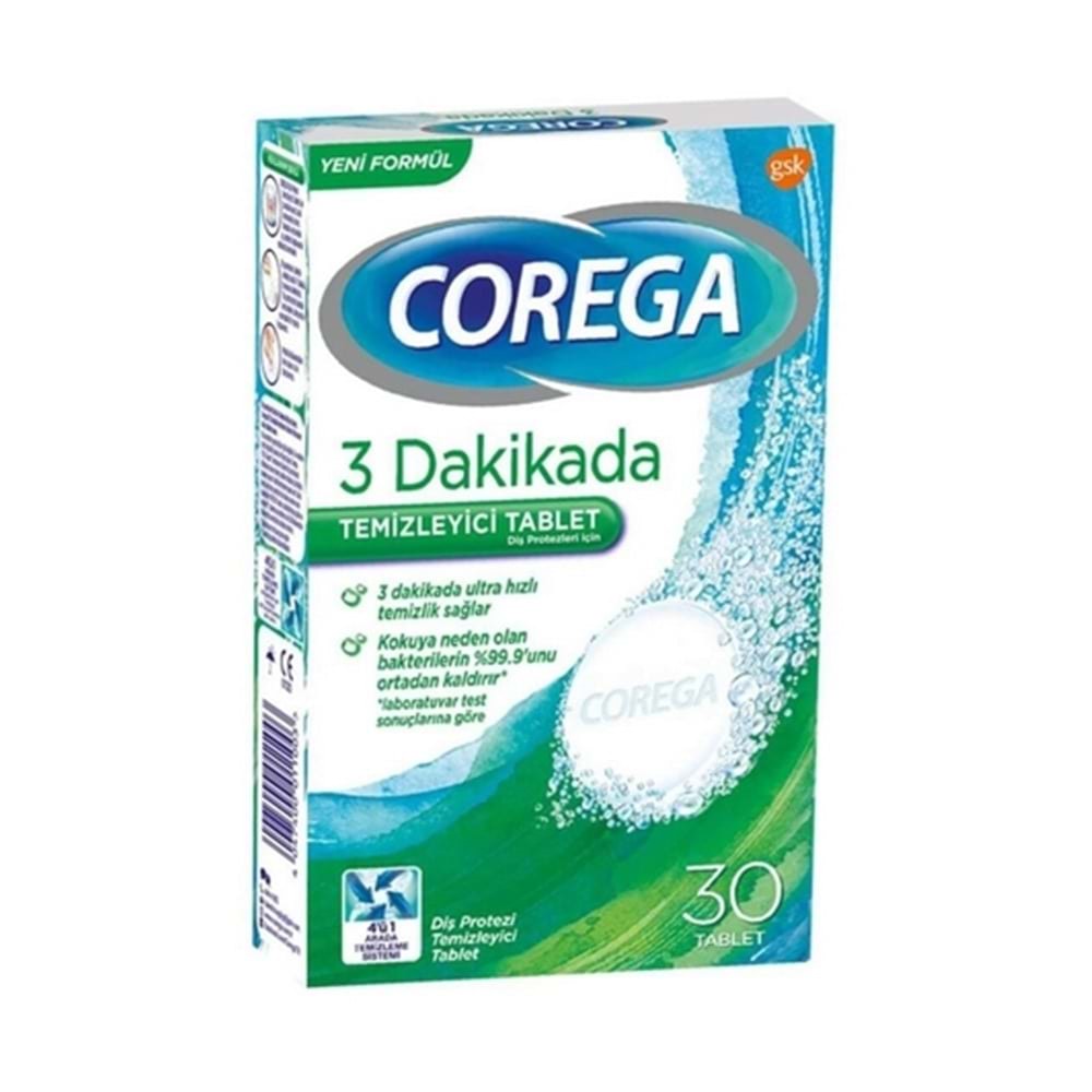 Corega Diş Protezi Temizleyici Tablet 3 Adet