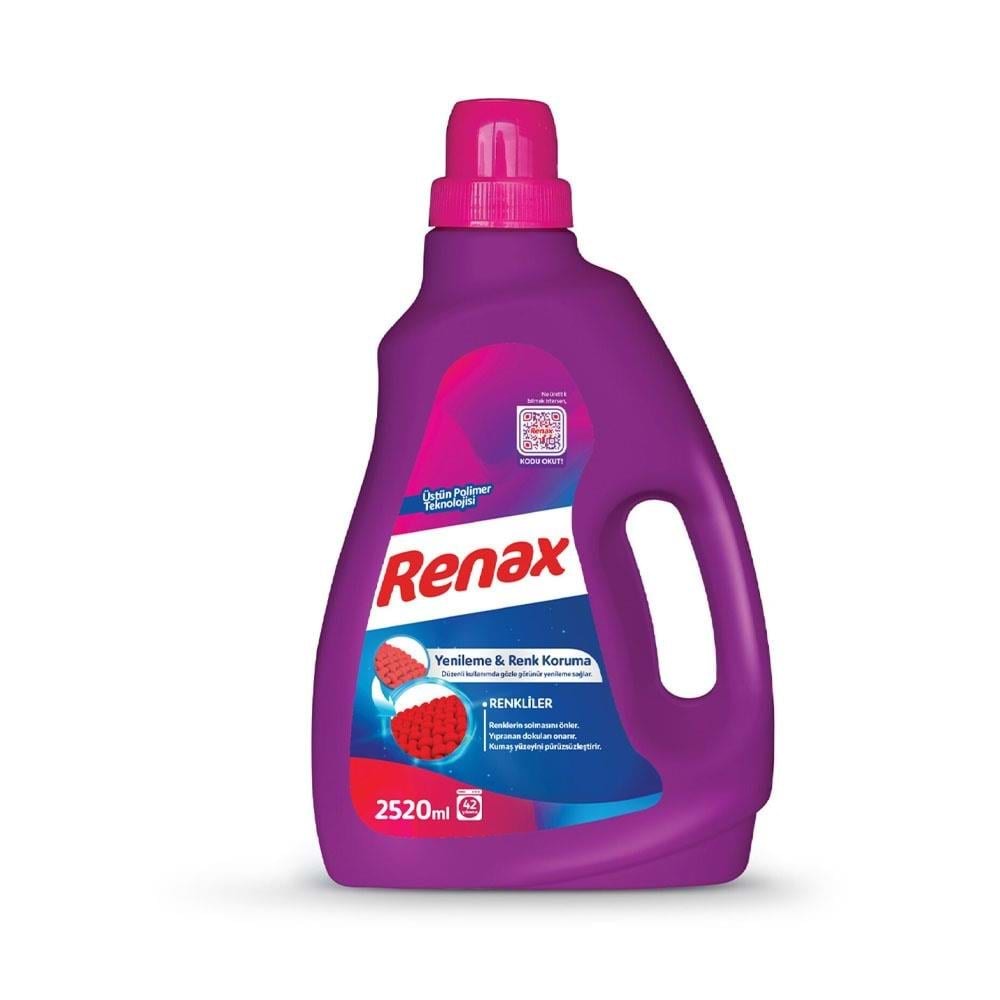 Renax Sıvı Çamaşır Deterjanı Renkliler 2520 Ml