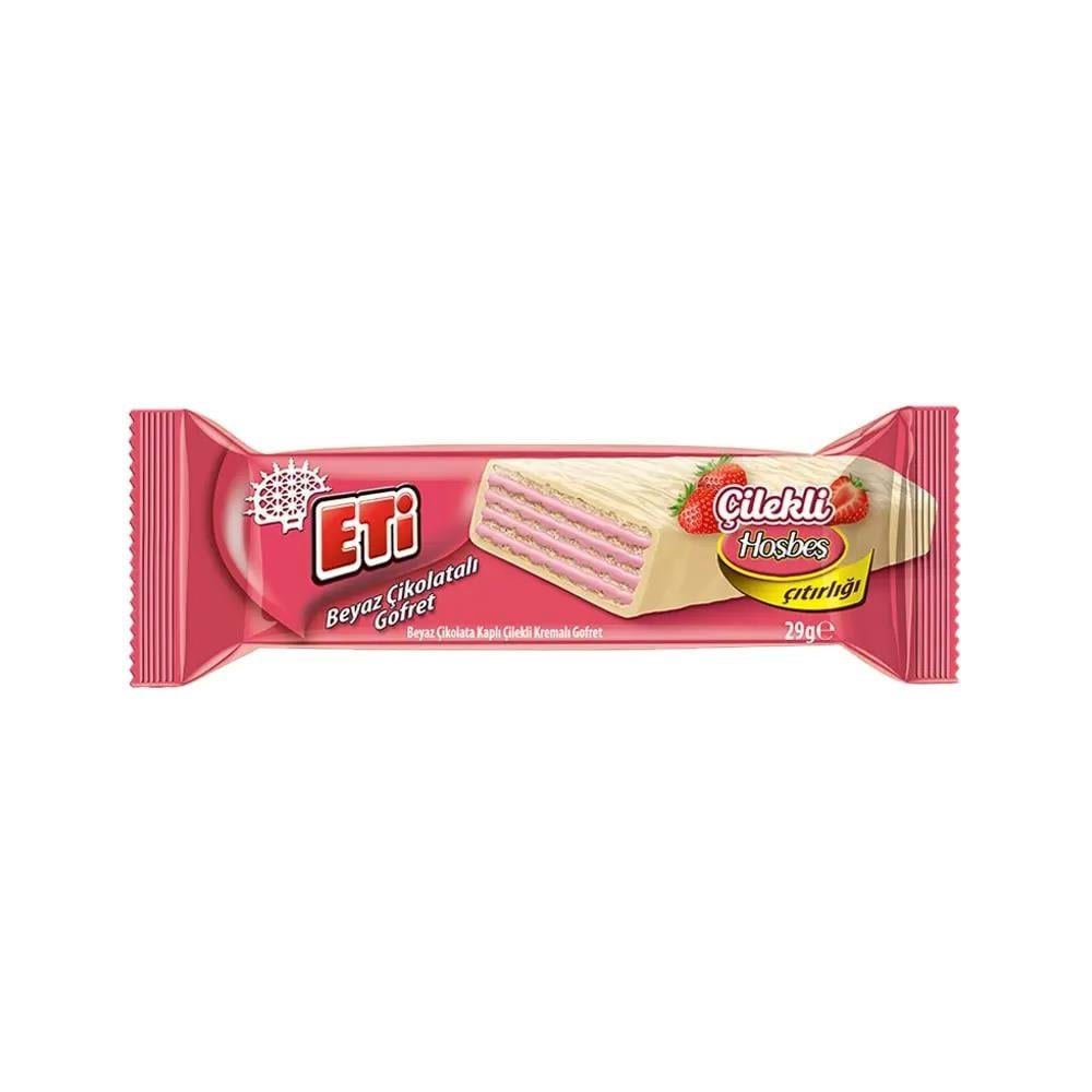 Eti Gofret Çilekli Beyaz Çikolatalı