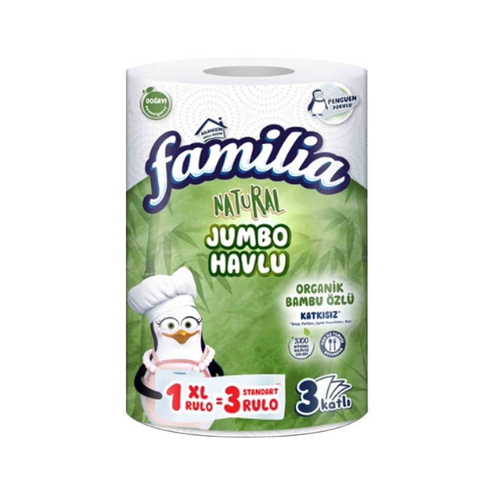 Familia Natural Jumbo Kağıt Havlu 3 Katlı