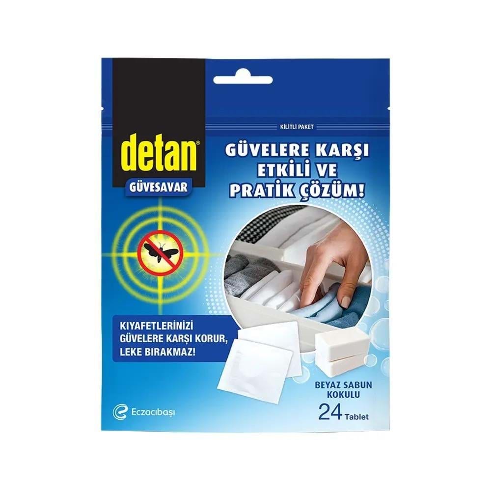 Detan Güvesavar Beyaz Sabun Kokulu 24 Adet