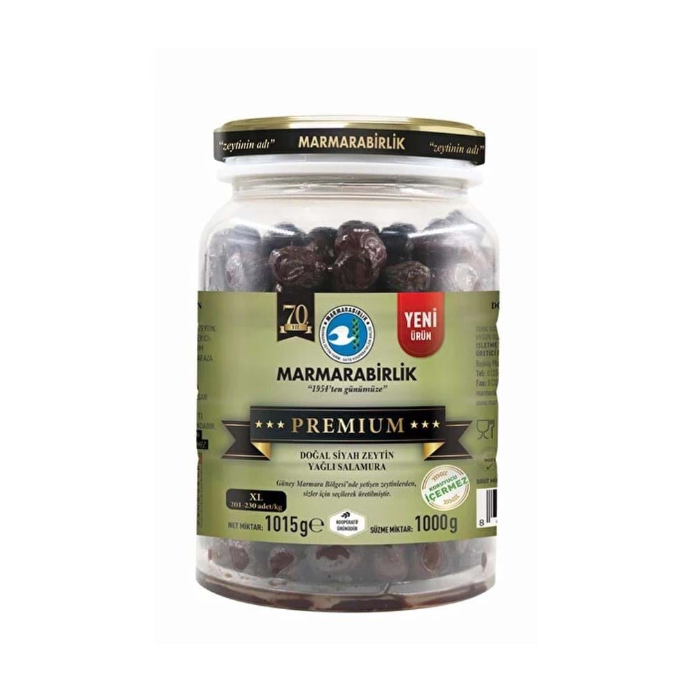 Marmarabirlik Zeytin Premium Zeytin Xl (201-230) 1000 Gr