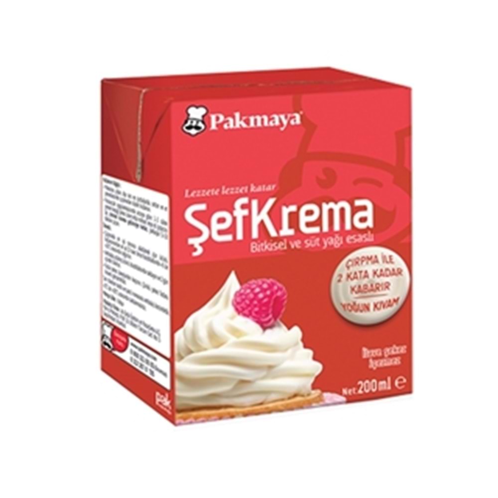 Pakmaya Şef Krema 200 Ml