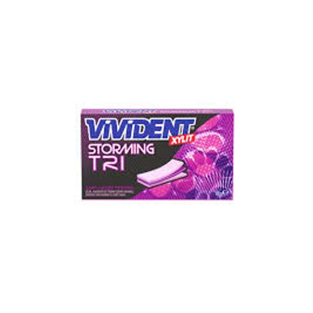 Vivident Storming Trı Çilek Ahududu Ve Frenk Üzümü Aromalı Sakız 33 Gr