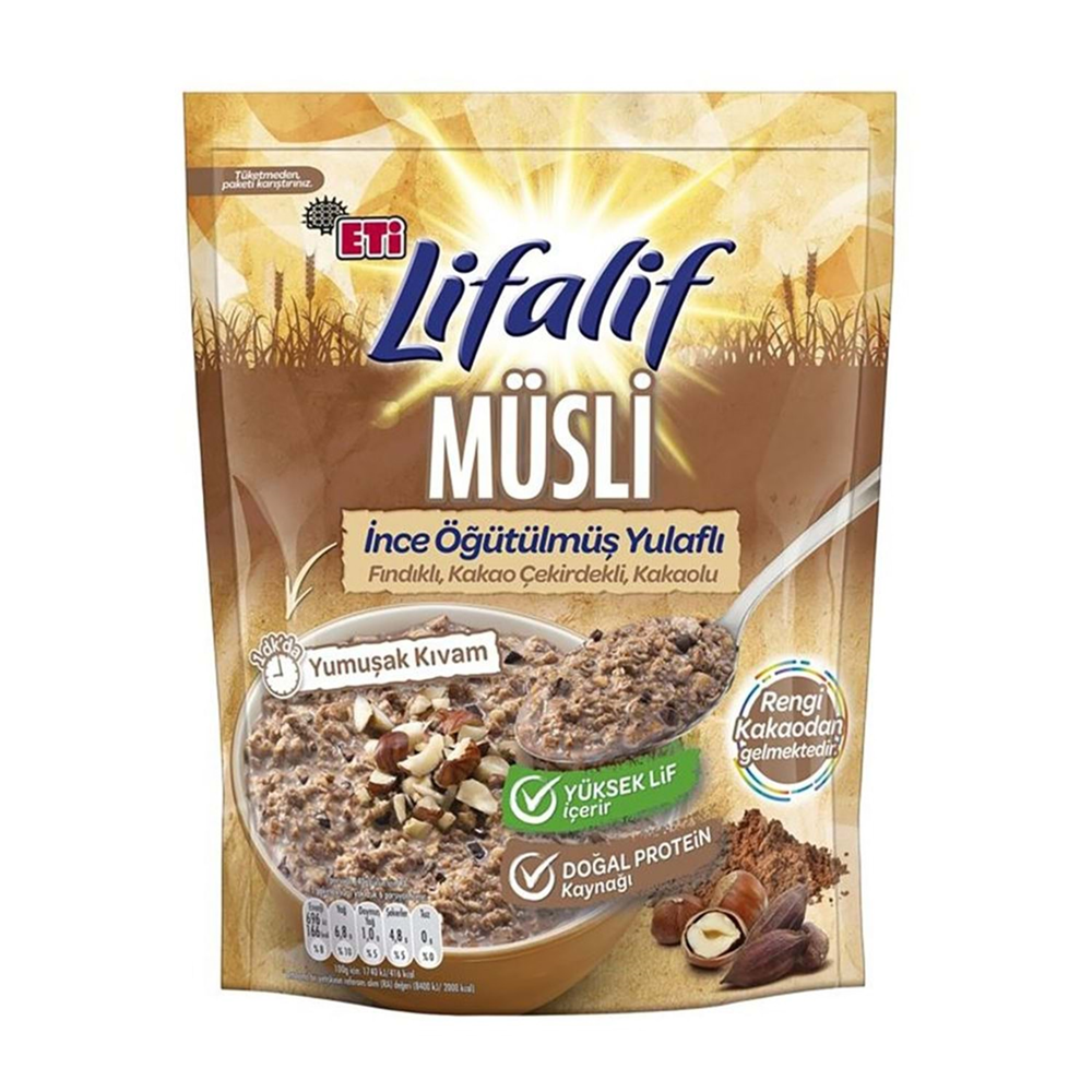 Eti Lifalif İnce Müsli Kakao 250 Gr