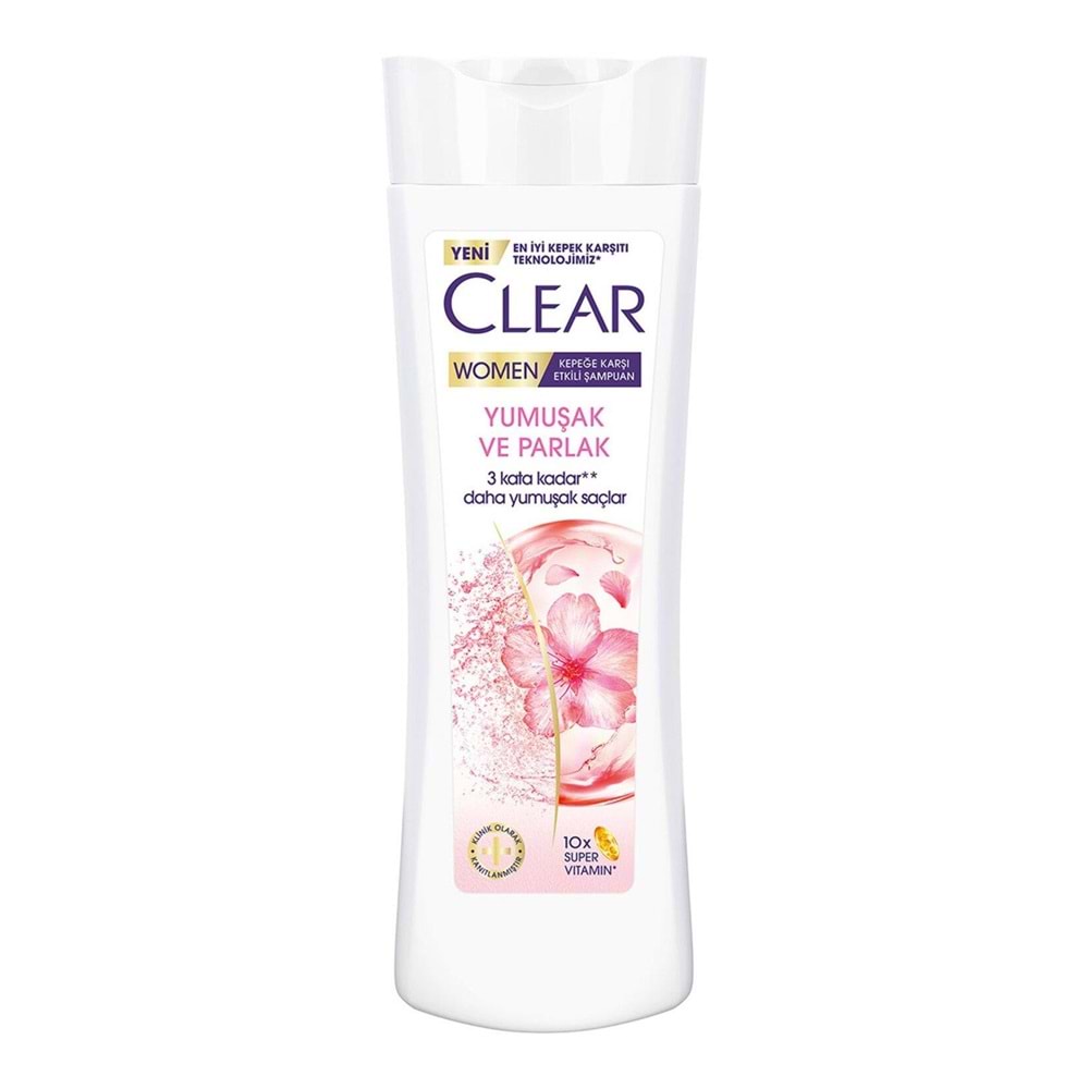 Clear Women Saç Bakım Şampuanı Yumuşak Ve Parlak 350 Ml