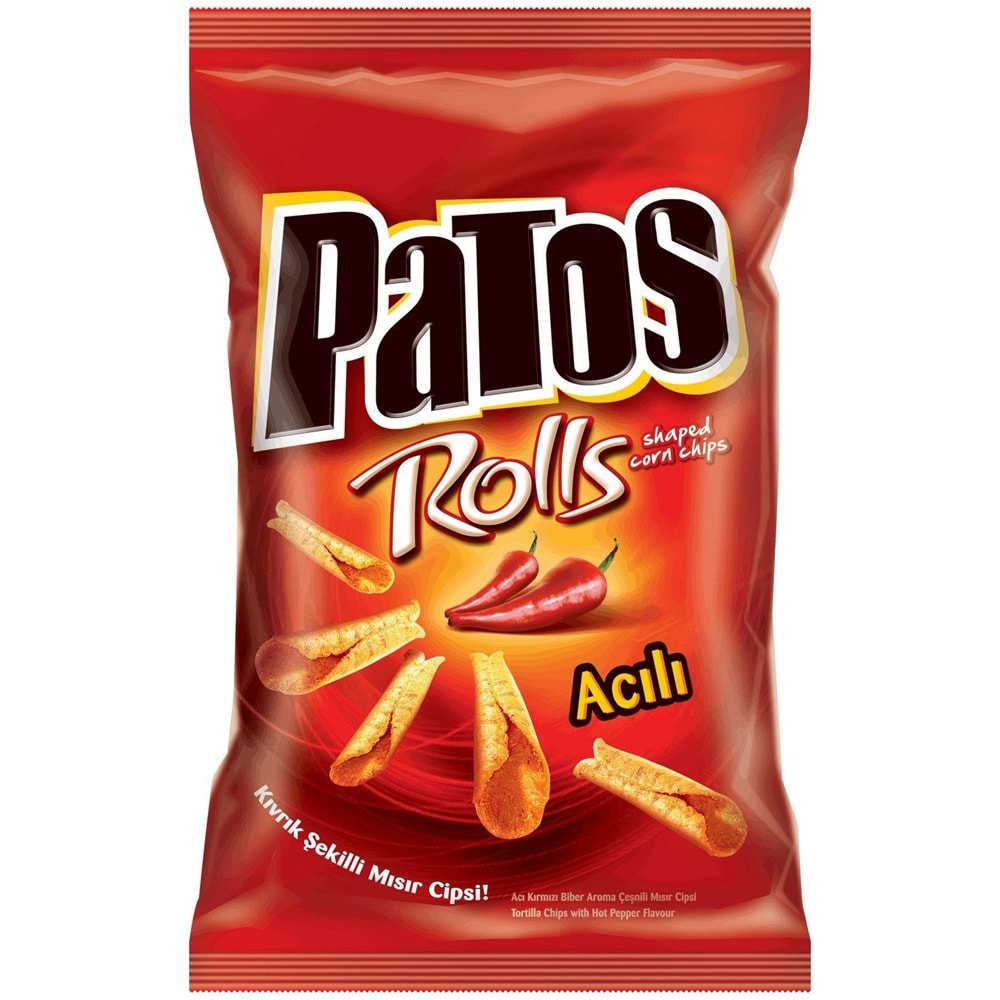 Patos Rolls Acı Kırmızı Biber Aromalı 109 Gr