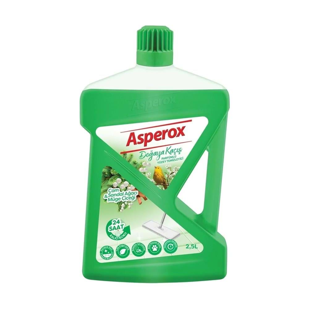 Asperox Yüzey Temizleyici Parfümlü Çam & Sandal Ağacı & Müge Çiçeği 2.5 Lt