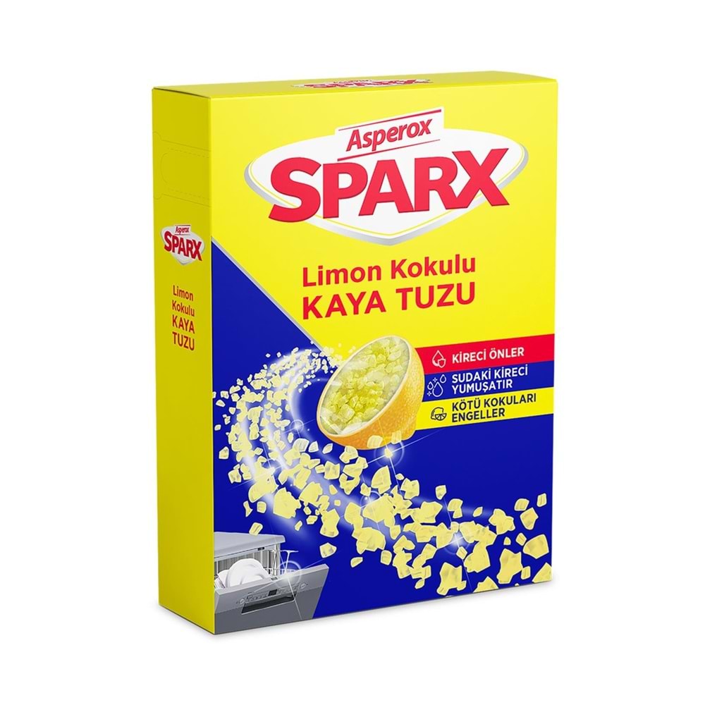 Asperox Sparx Kaya Tuzu Limon Kokulu 1.5 Kg