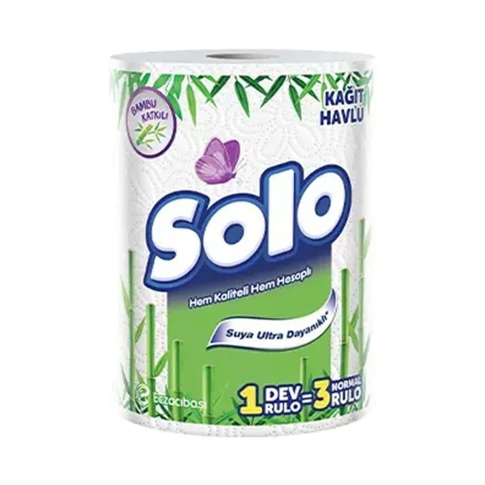 Solo Dev Rulo Havlu Organik Bambu Katkılı