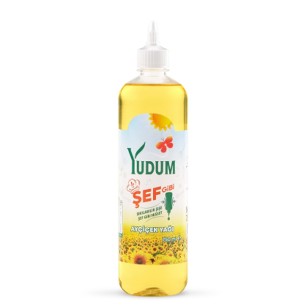 Yudum Ayçiçek Yağı Şef Gibi 750 Ml