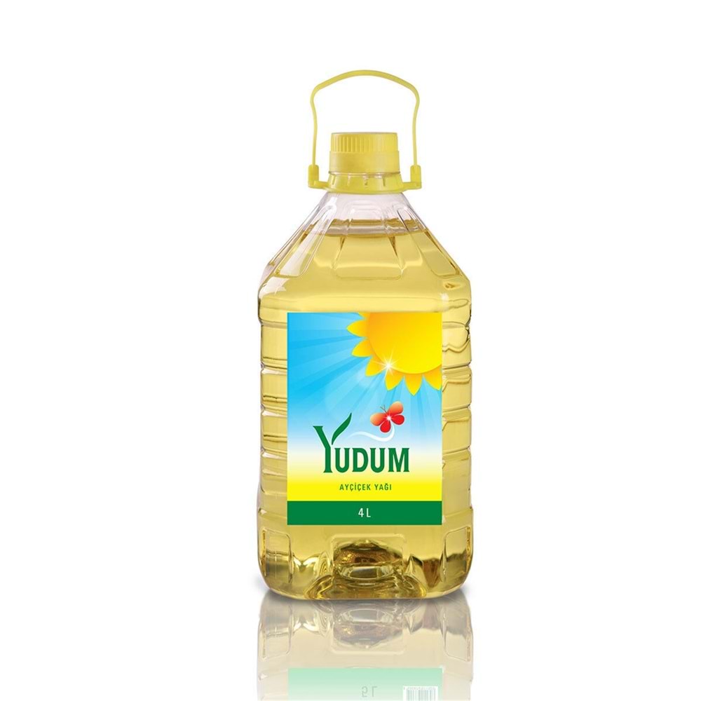 Yudum Ayçiçek Yağı 4 Lt Dar Ağız
